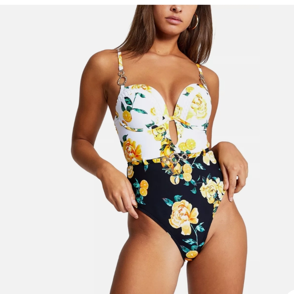 River island underwire one piece swimsuit size US 6